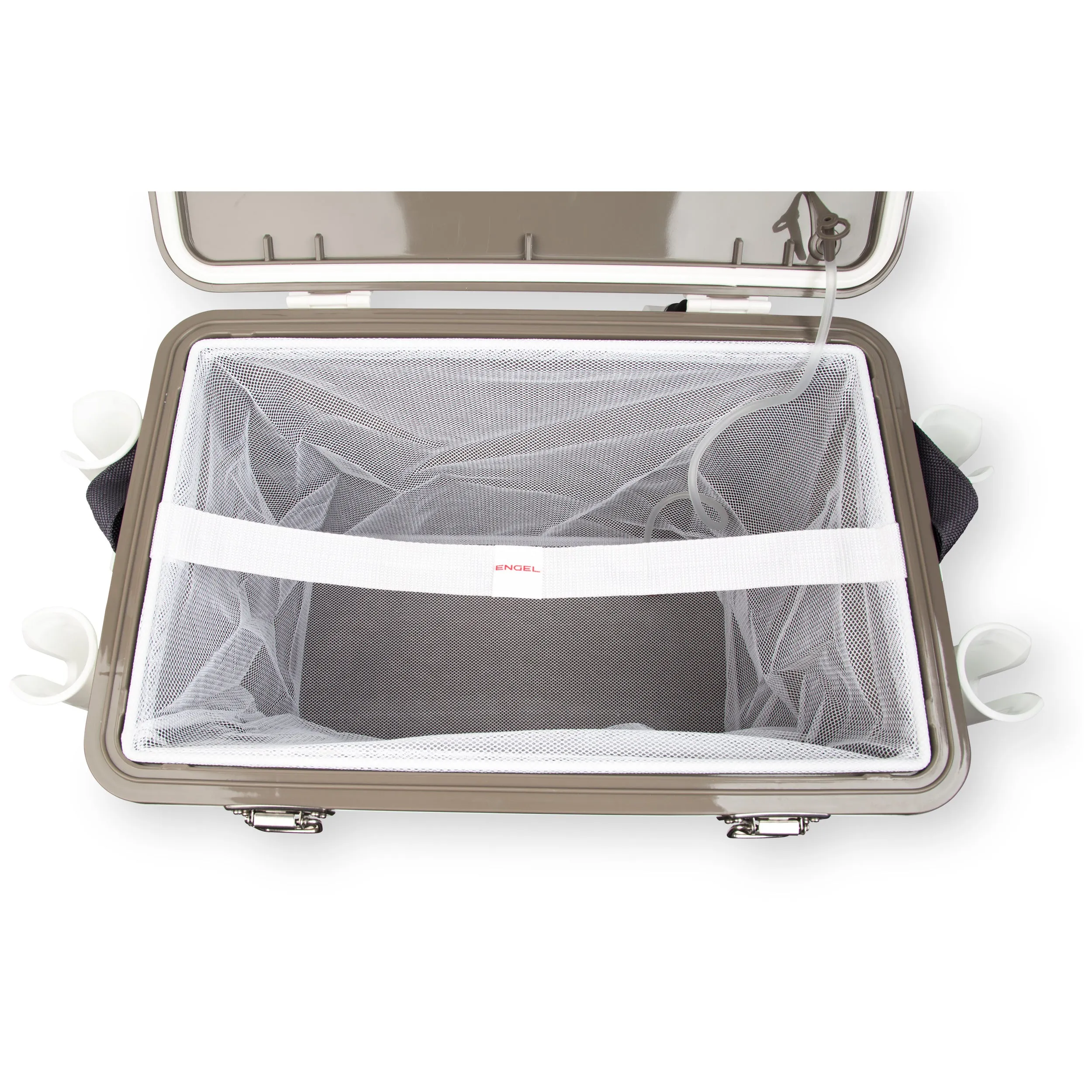 30 Quart Bait Drybox/Cooler with Rod Holders - Live, Durable, and Versatile for Fishing