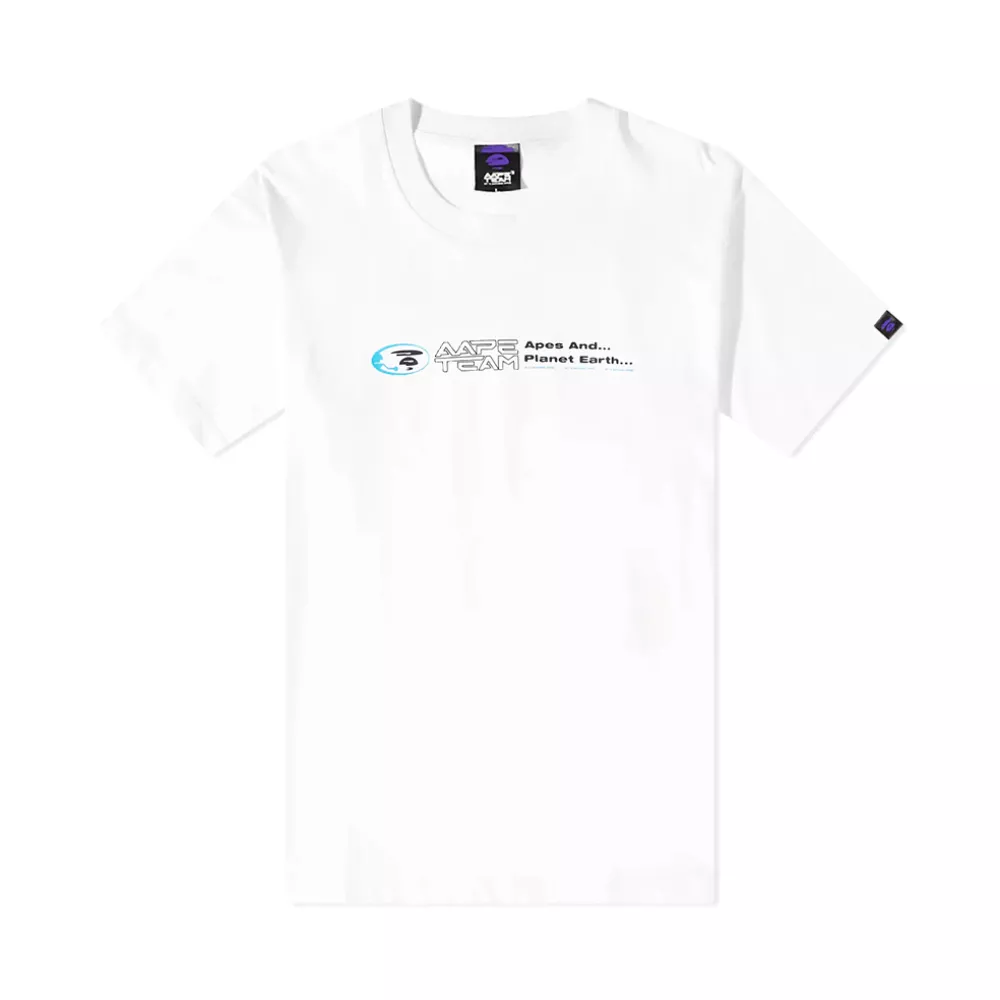 AAPE T-Shirt White by A Bathing Ape Headz