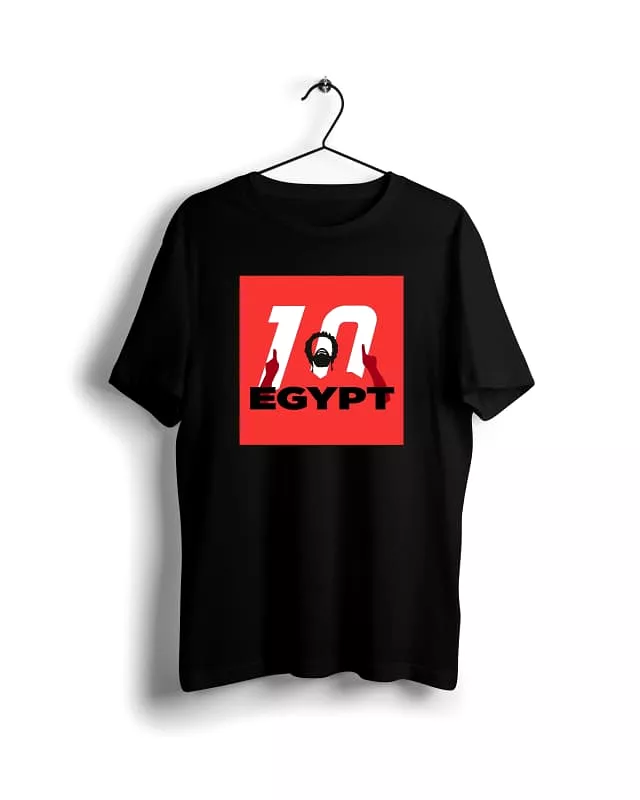 ACON Egypt Mo Salah - Basic T-shirt Black with Digital Graphics