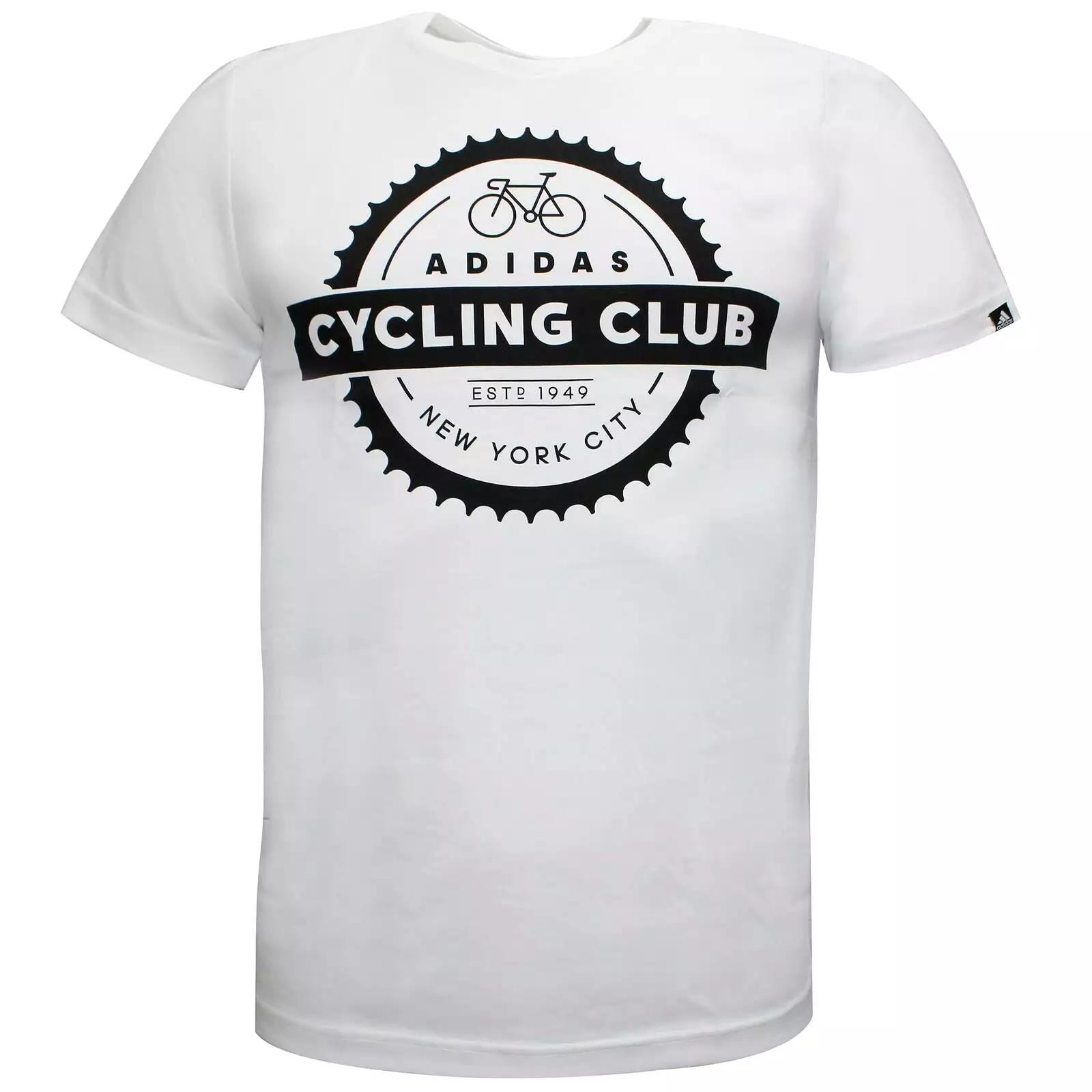 Adidas NYC Cycling White T-Shirt - Men's