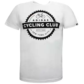 Adidas NYC Cycling White T-Shirt - Men's