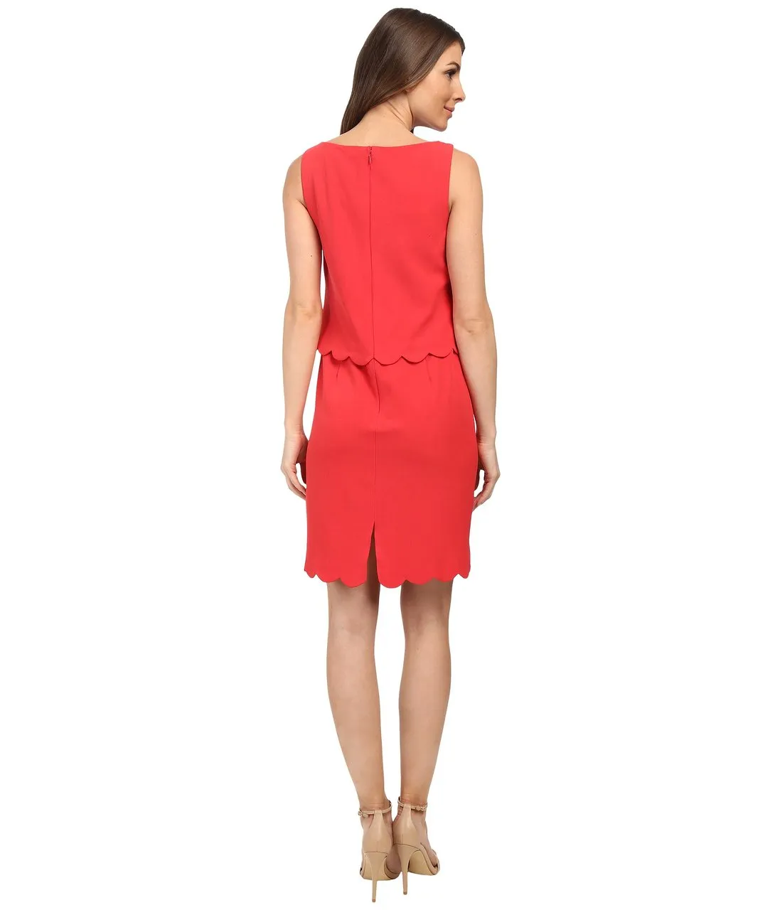 Adrianna Papell sleeveless sheath dress with popover - 12242070