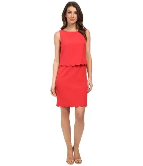 Adrianna Papell sleeveless sheath dress with popover - 12242070