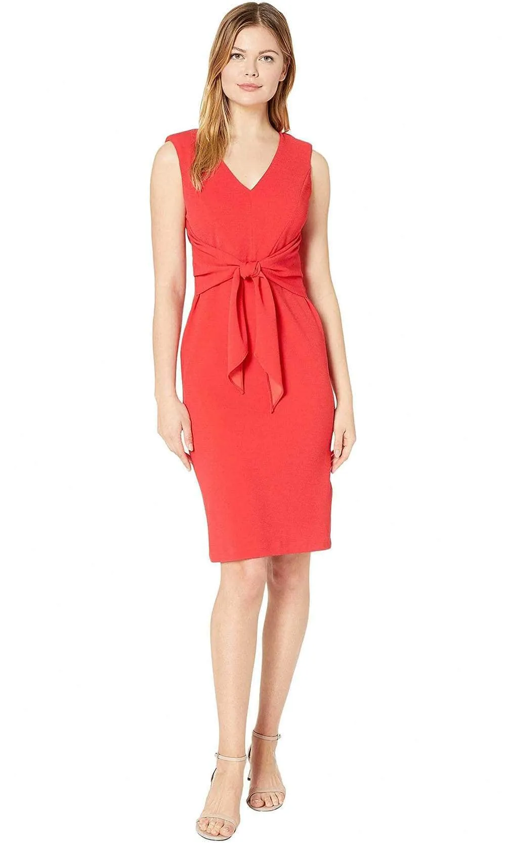 Adrianna Papell Tie Front Cocktail Dress