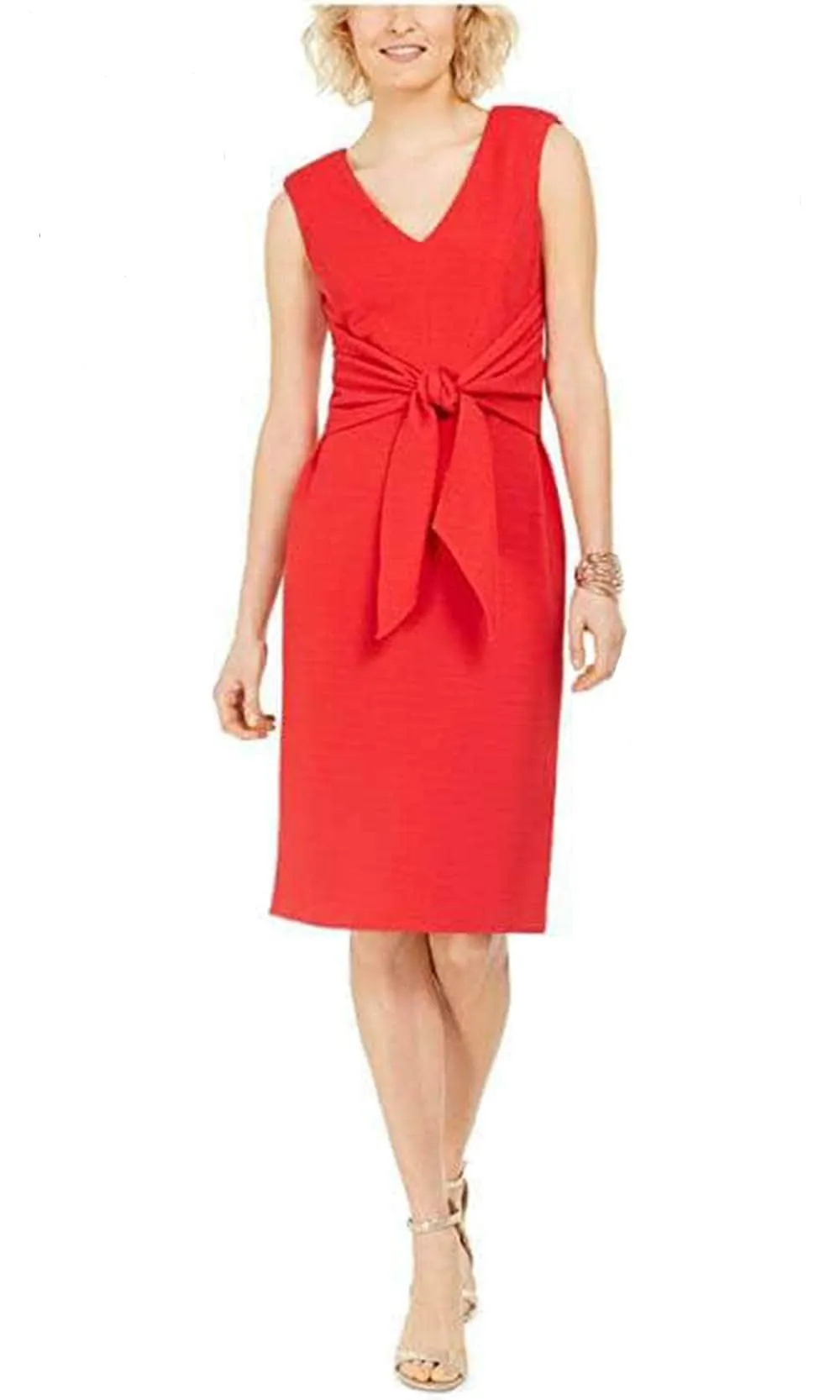 Adrianna Papell Tie Front Cocktail Dress