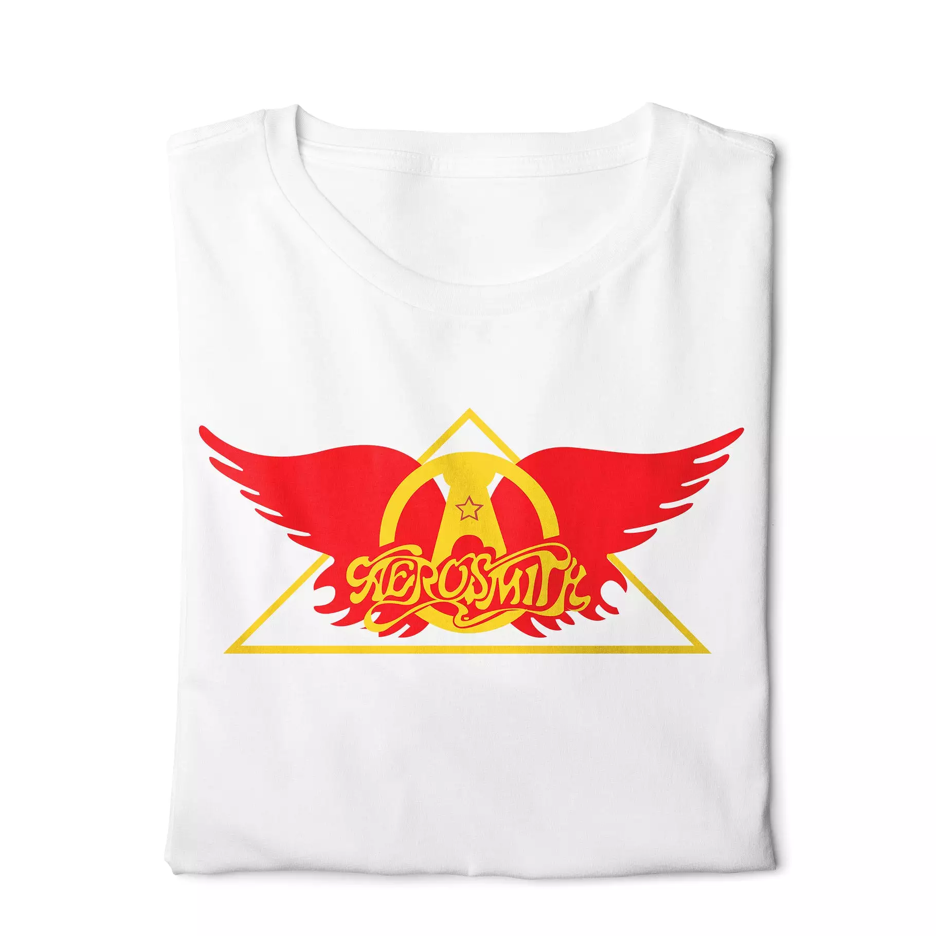 Aerosmith T-shirt - White Basic Digital Graphics