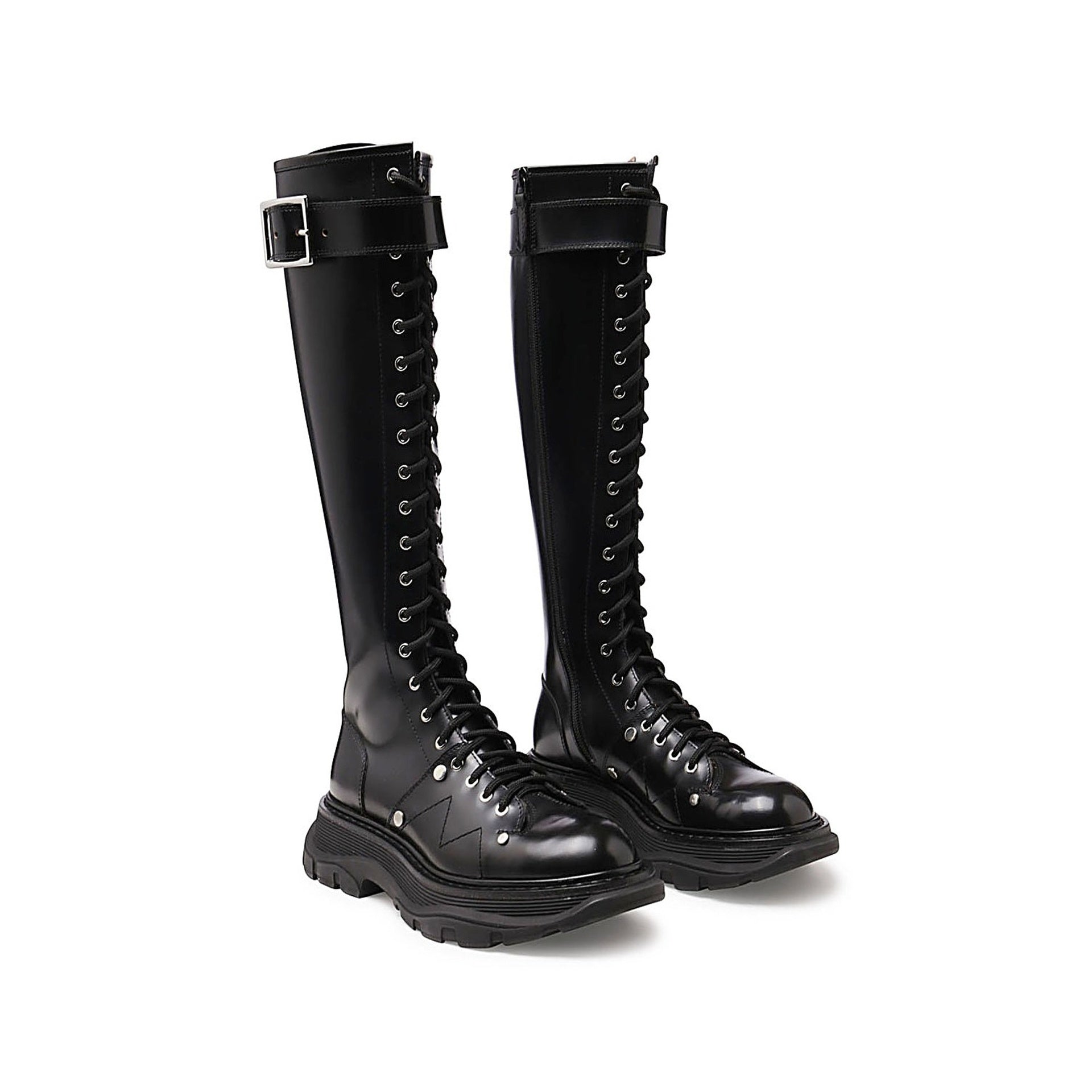 Alexander McQueen boots with sturdy soles