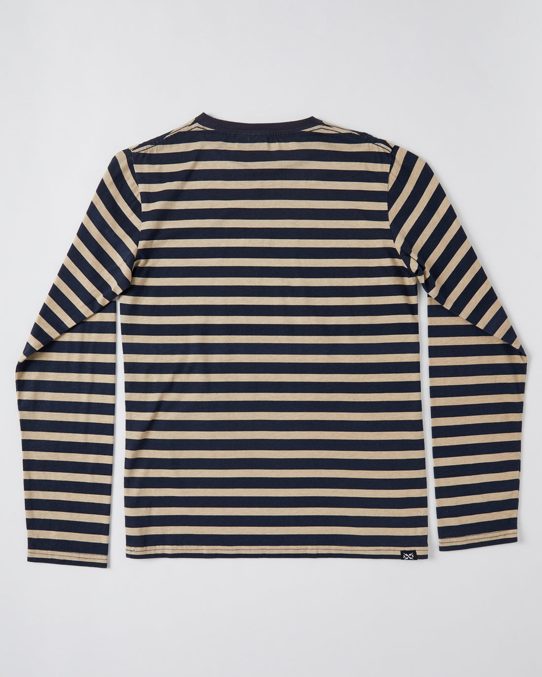 Alphabet Soup Miles Stripe LS Tee Navy/Tan