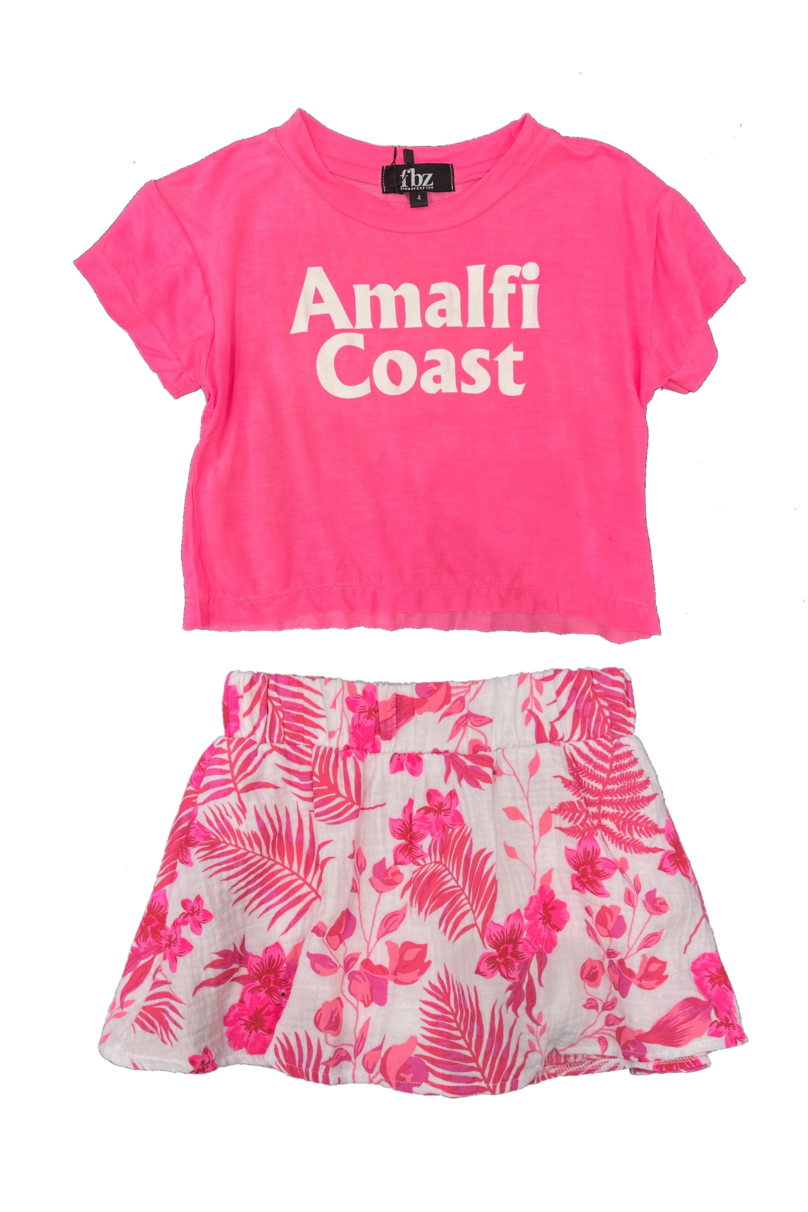 Amalfi Coast Tee - Neon Pink