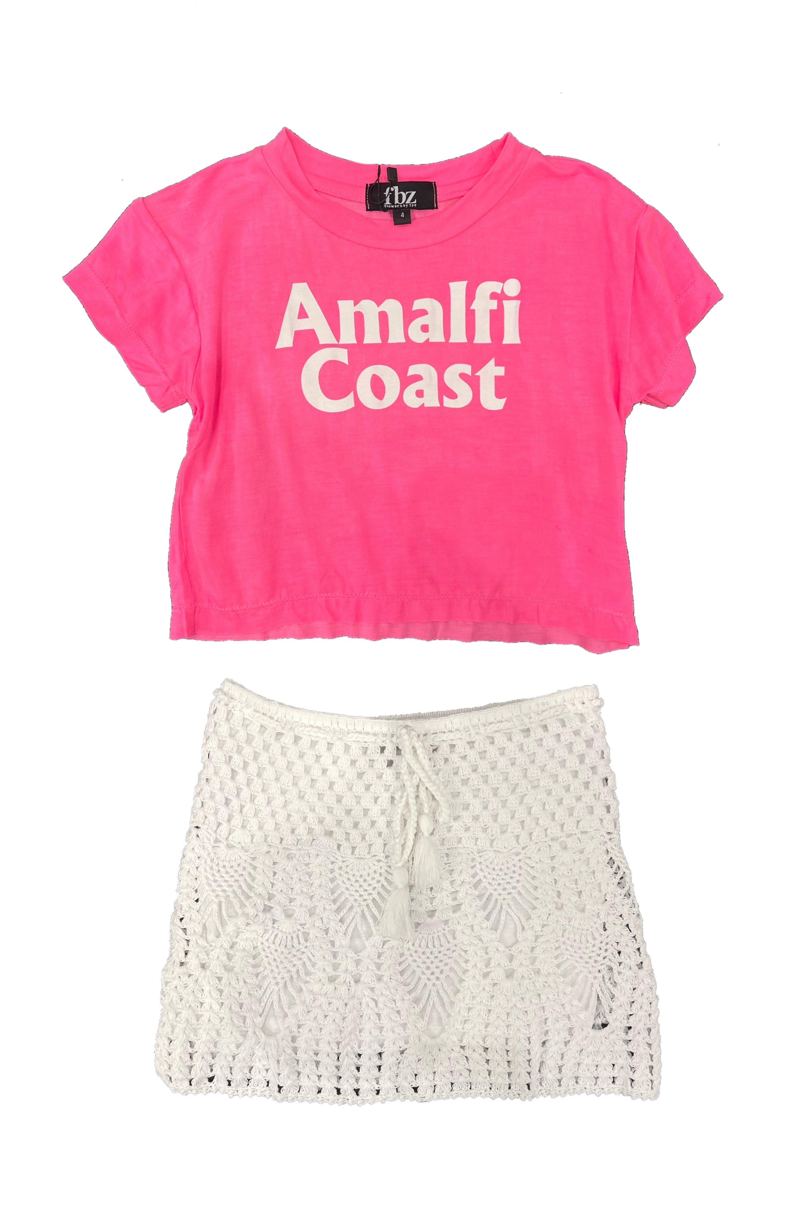 Amalfi Coast Tee - Neon Pink