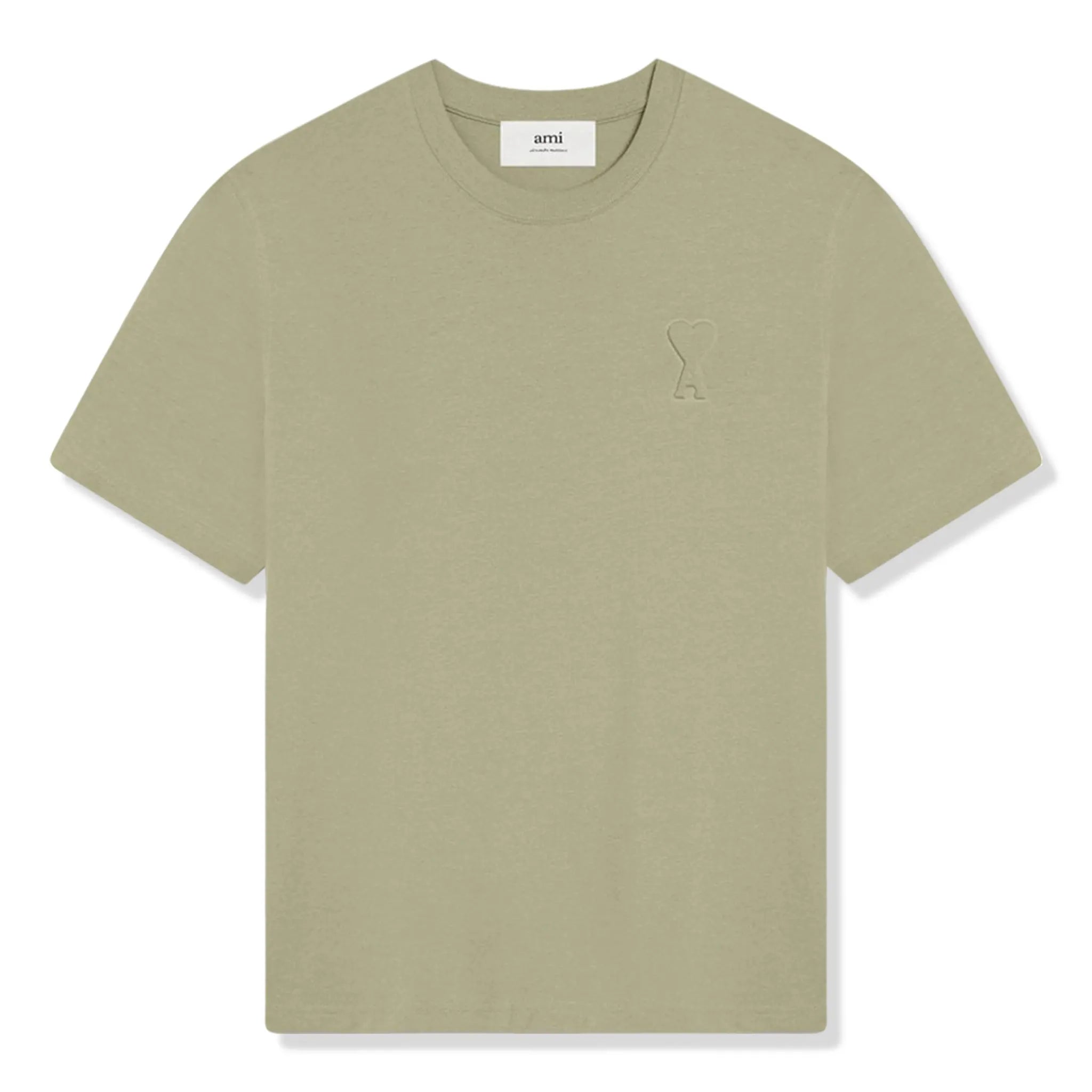 Ami Paris Beige Cotton ADC Tee