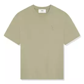 Ami Paris Beige Cotton ADC Tee