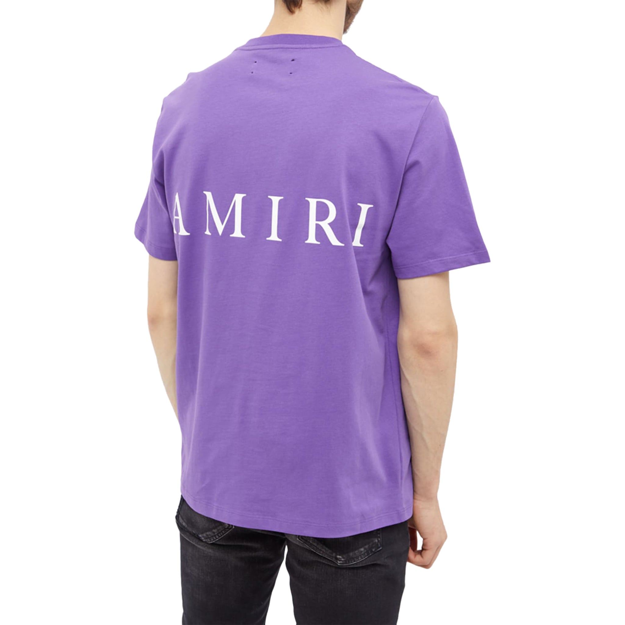 Amiri Purple Logo T Shirt