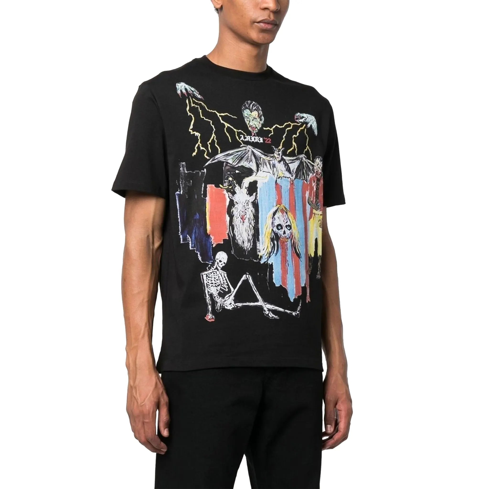 Amiri Wes Lang Blood 38' Black Tee-shirt