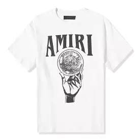 Amiri White Crystal Ball Tee-Shirt.