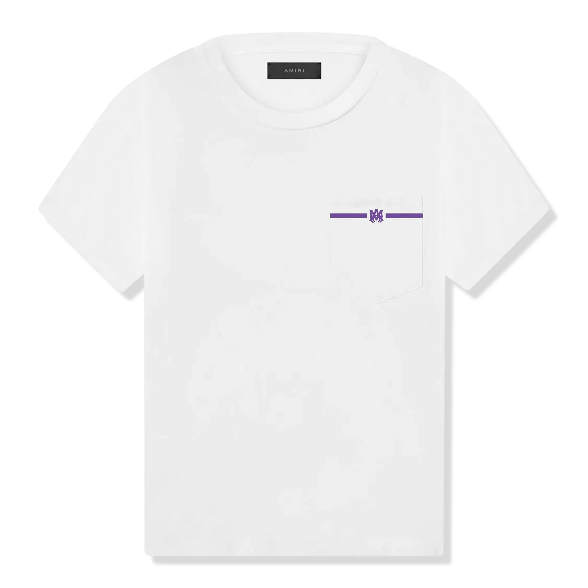 Amiri white purple pocket t-shirt