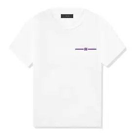 Amiri white purple pocket t-shirt