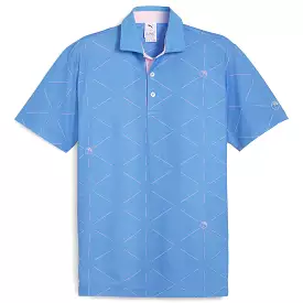 AP Geo Print Polo Blue Skies for SS24 - Shop Now!