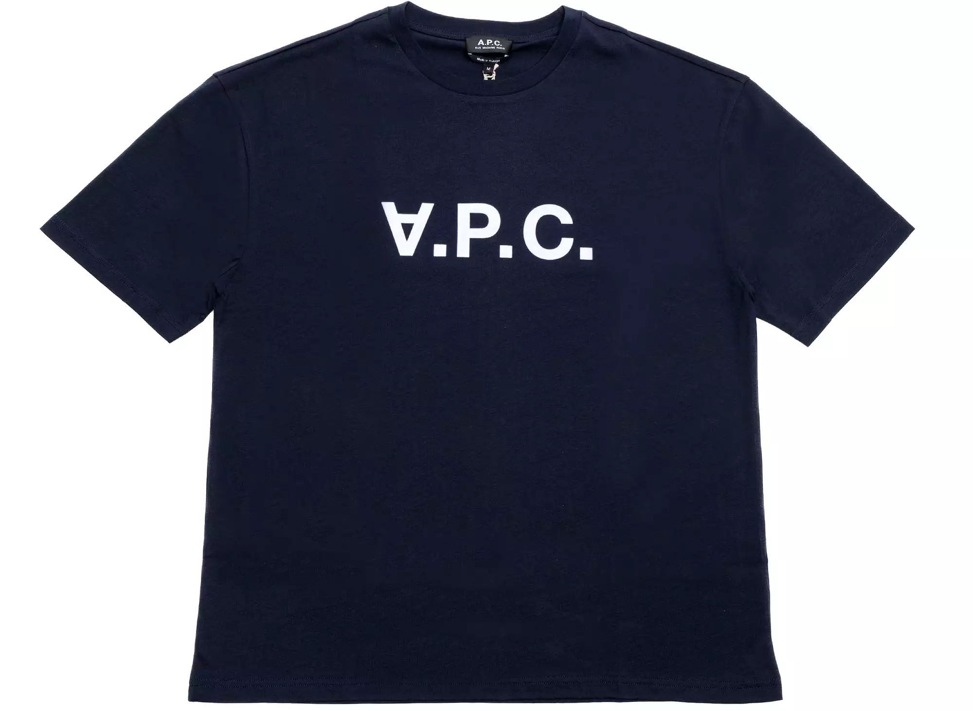 APC navy white t-shirt