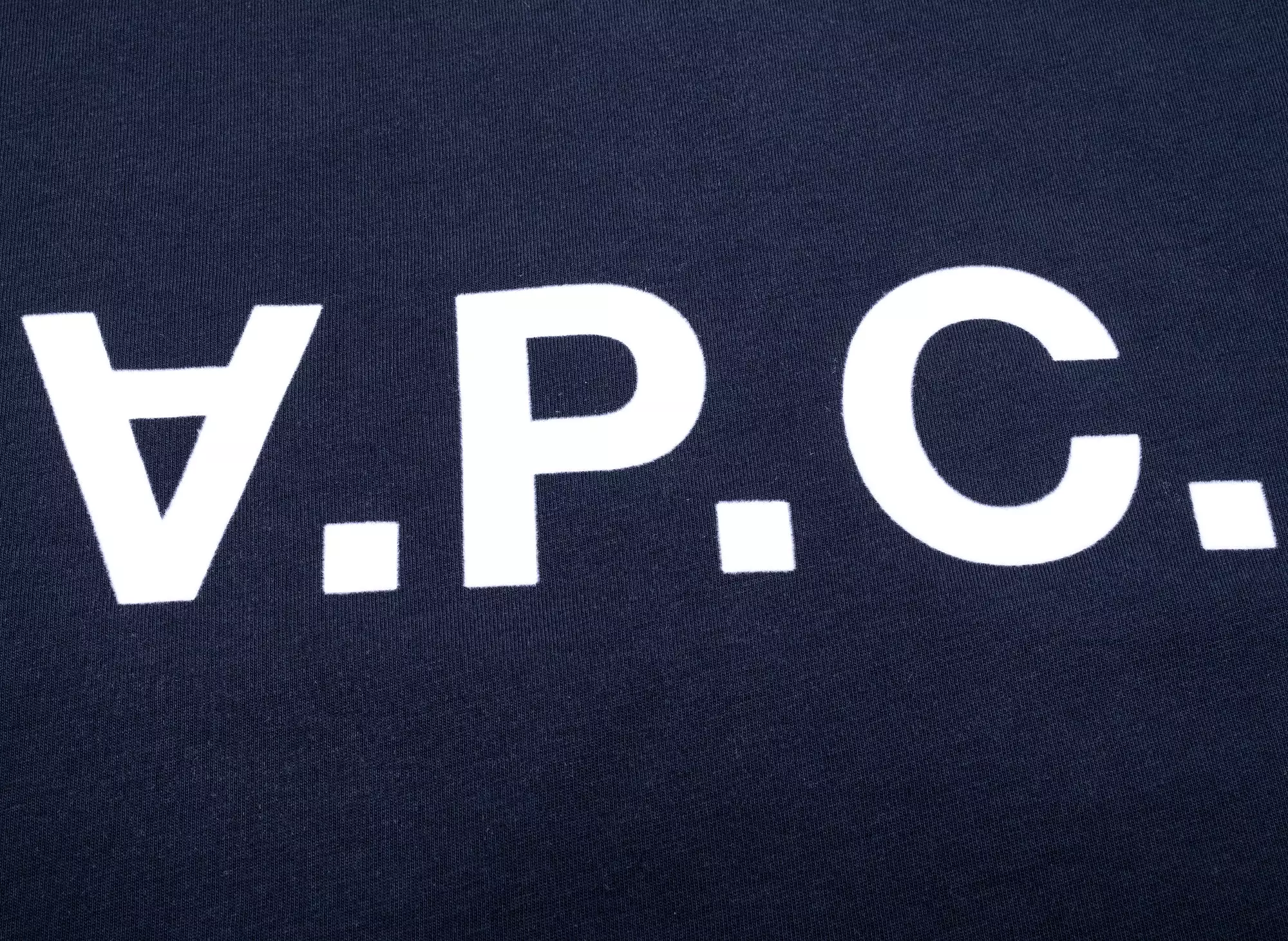 APC navy white t-shirt