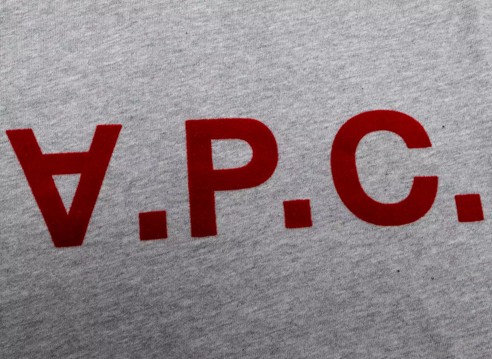 A.P.C. T-Shirt Grey/Red VPC Color.