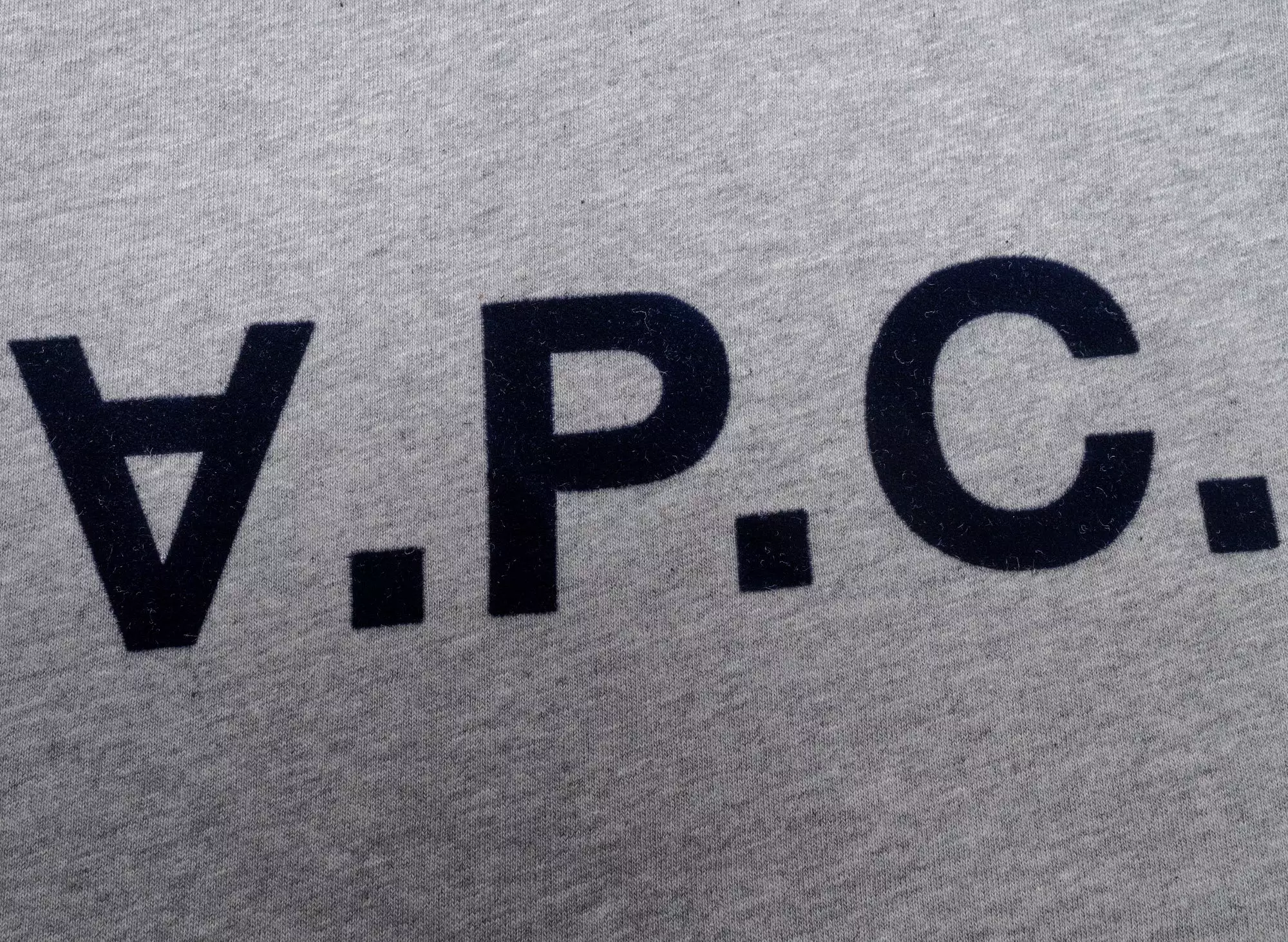 A.P.C. VPC Color H Grey/Black T-Shirt