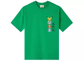 A.P.C. x Pokemon The Portrait H T-Shirt Green