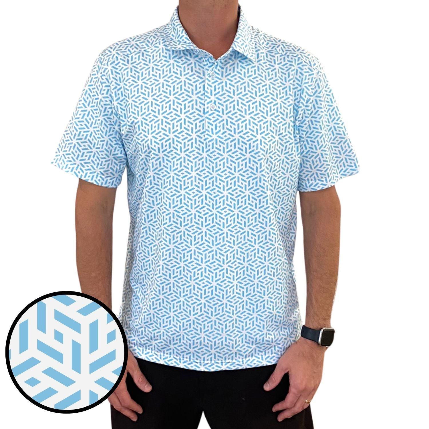 Aqua Weave Polo Shirt