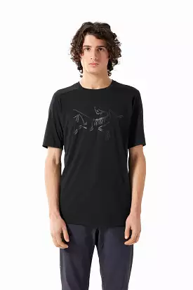 Arc'teryx Men's Ionia Merino Wool Logo Short Sleeve T-Shirt - Black