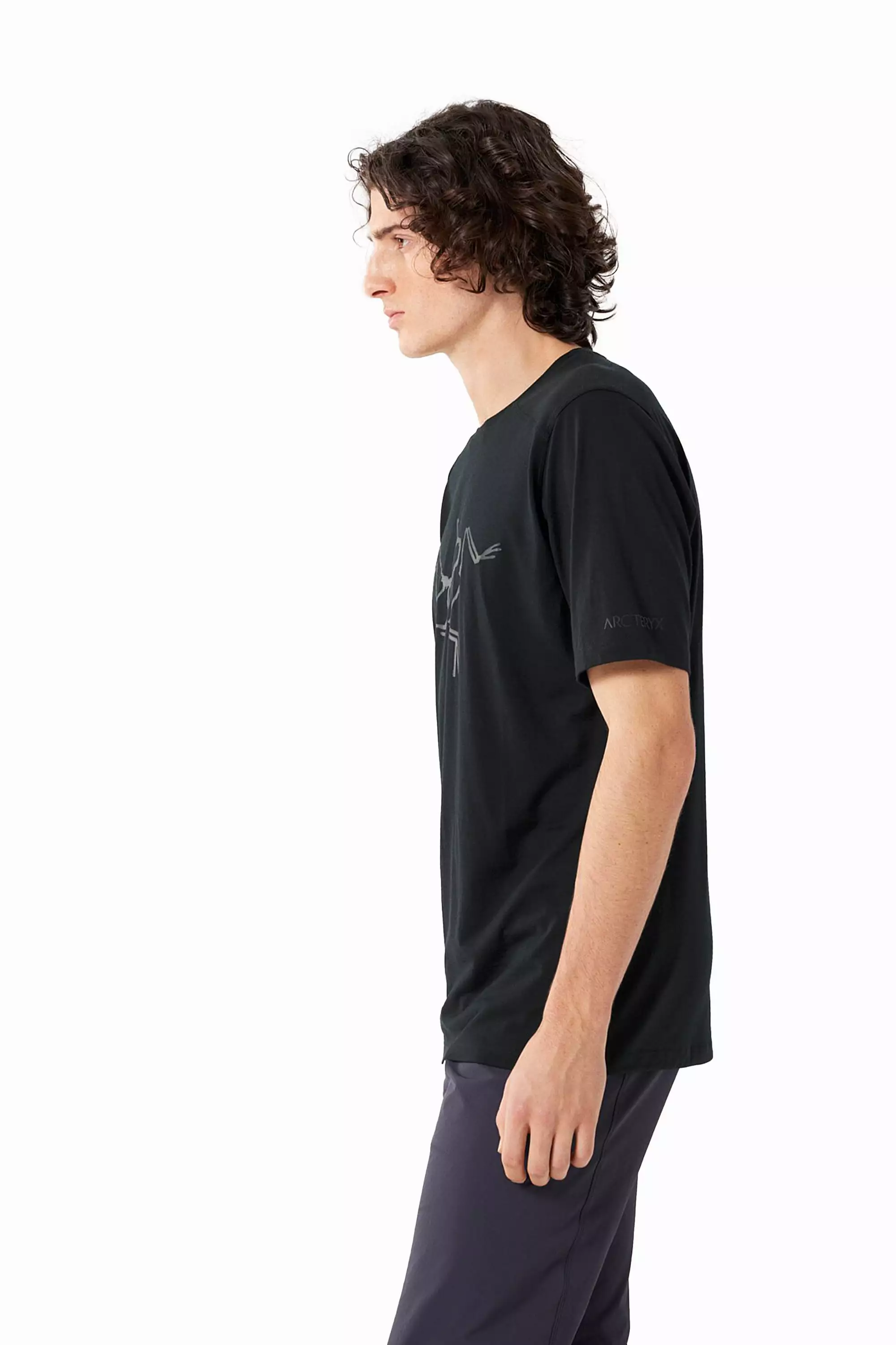 Arc'teryx Men's Ionia Merino Wool Logo Short Sleeve T-Shirt - Black