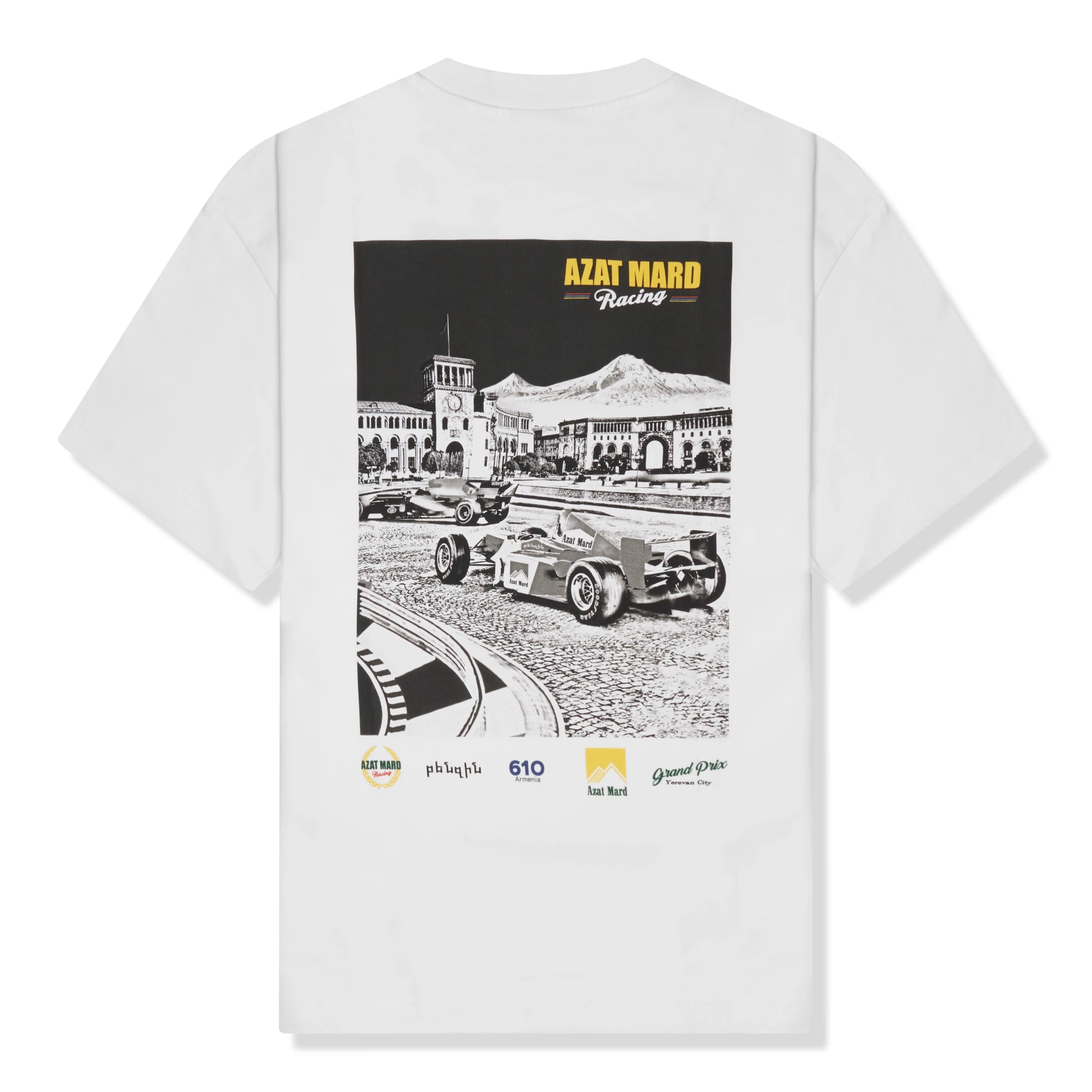 Azat Mard Racing T-Shirt Yerevan - White.