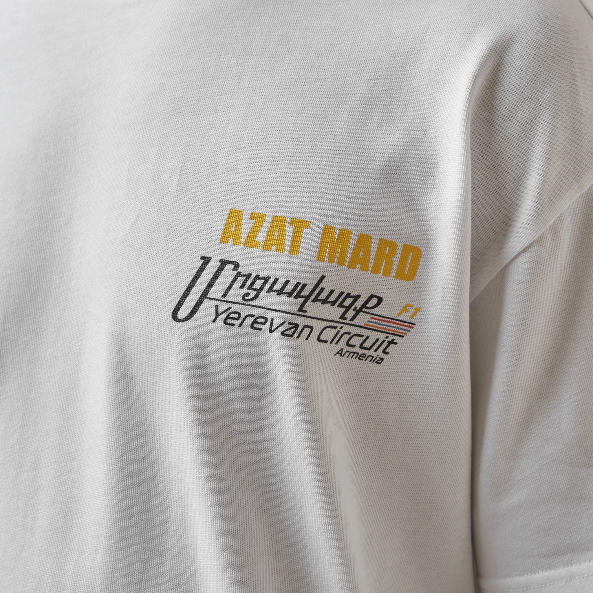 Azat Mard Racing T-Shirt Yerevan - White.