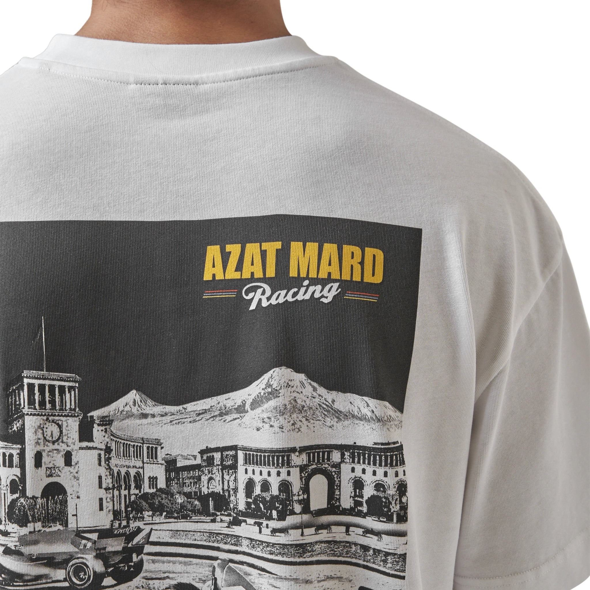 Azat Mard Racing T-Shirt Yerevan - White.