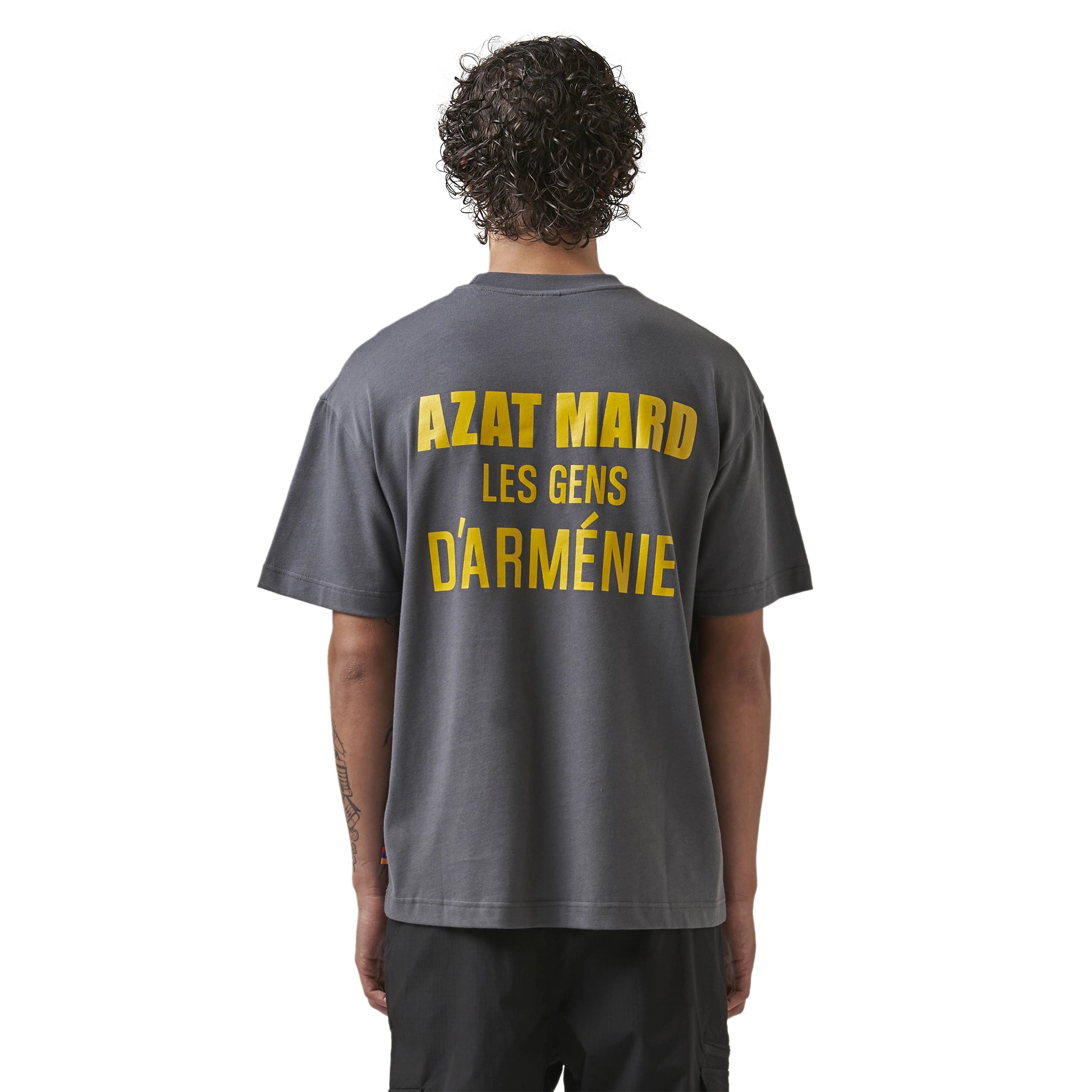 Azat Mard T Shirt Charcoal