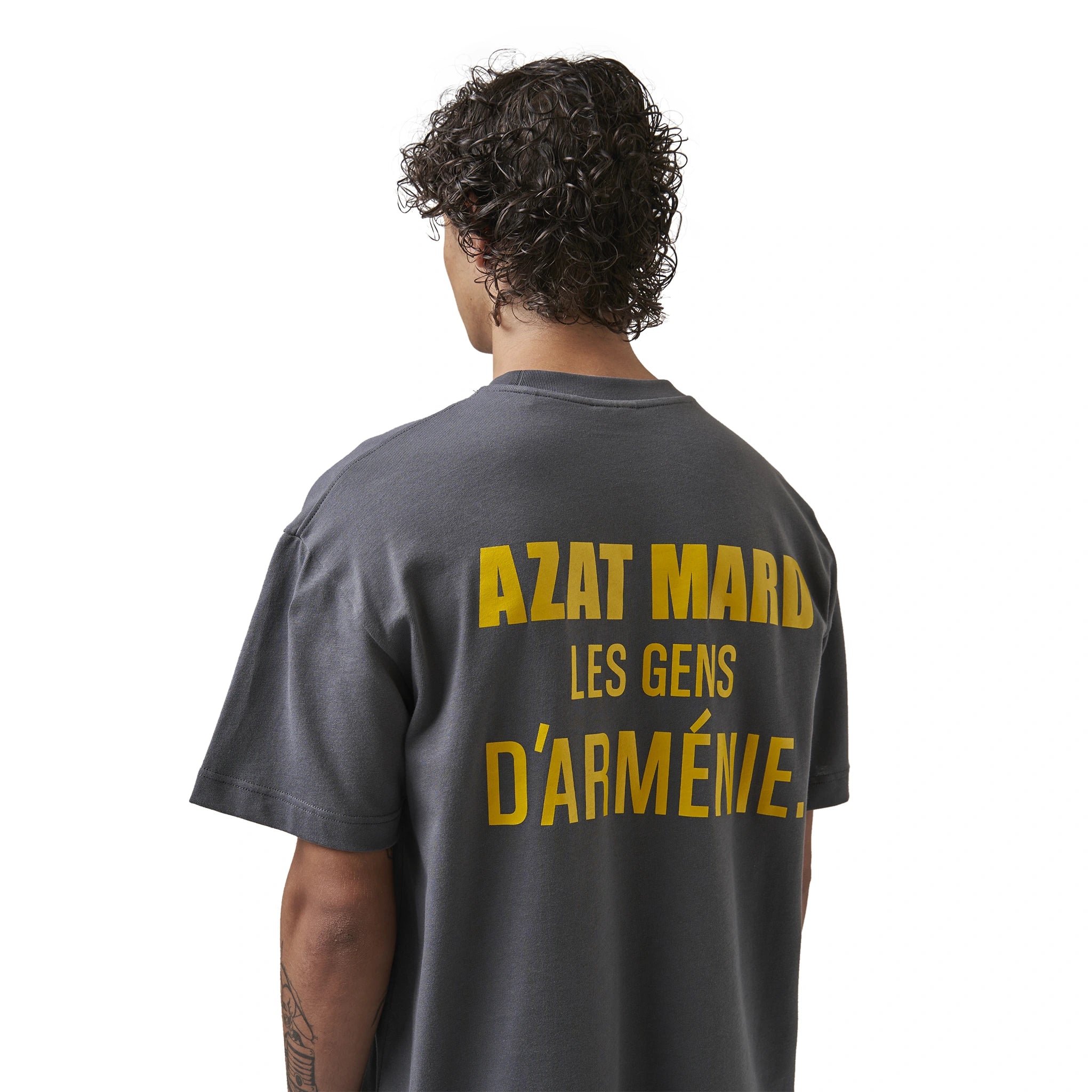 Azat Mard T Shirt Charcoal