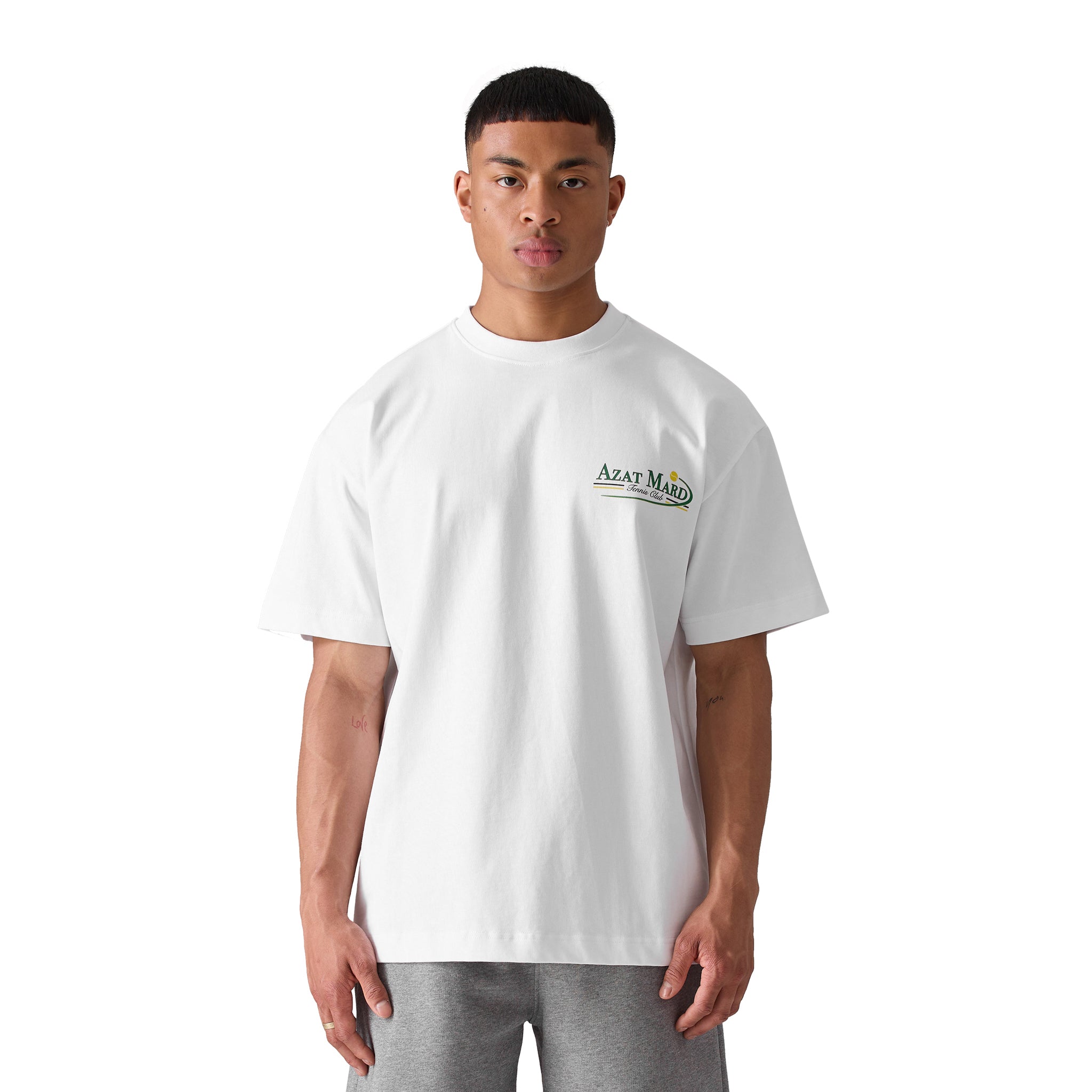 Azat Mard Tennis Club White T-Shirt