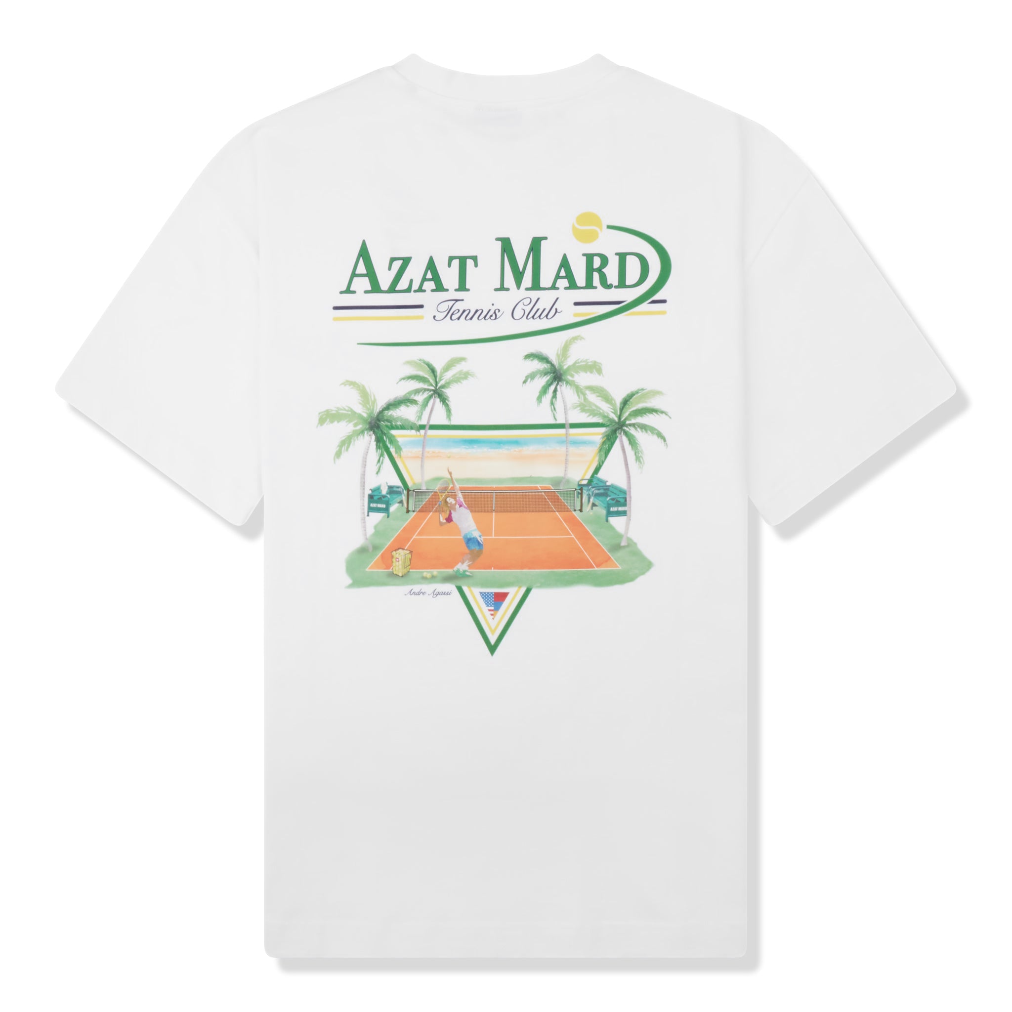 Azat Mard Tennis Club White T-Shirt