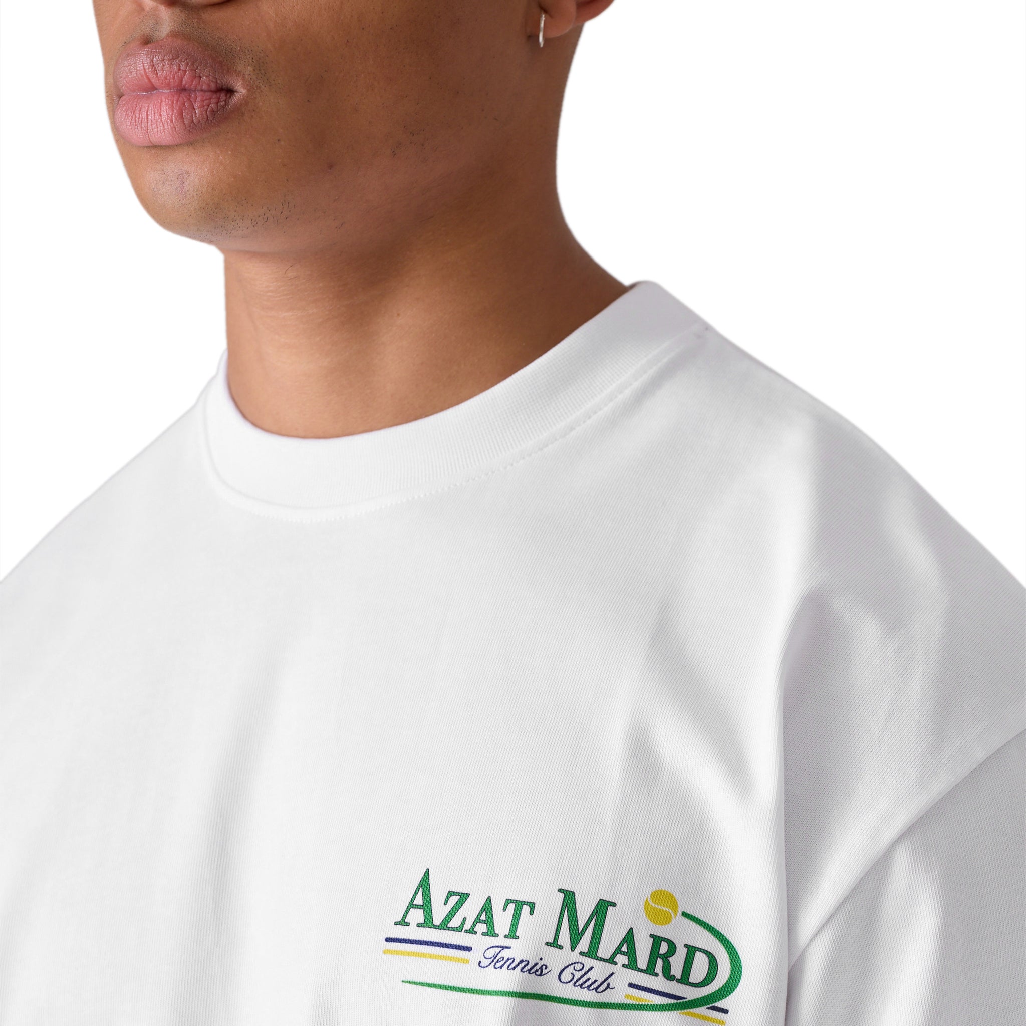 Azat Mard Tennis Club White T-Shirt