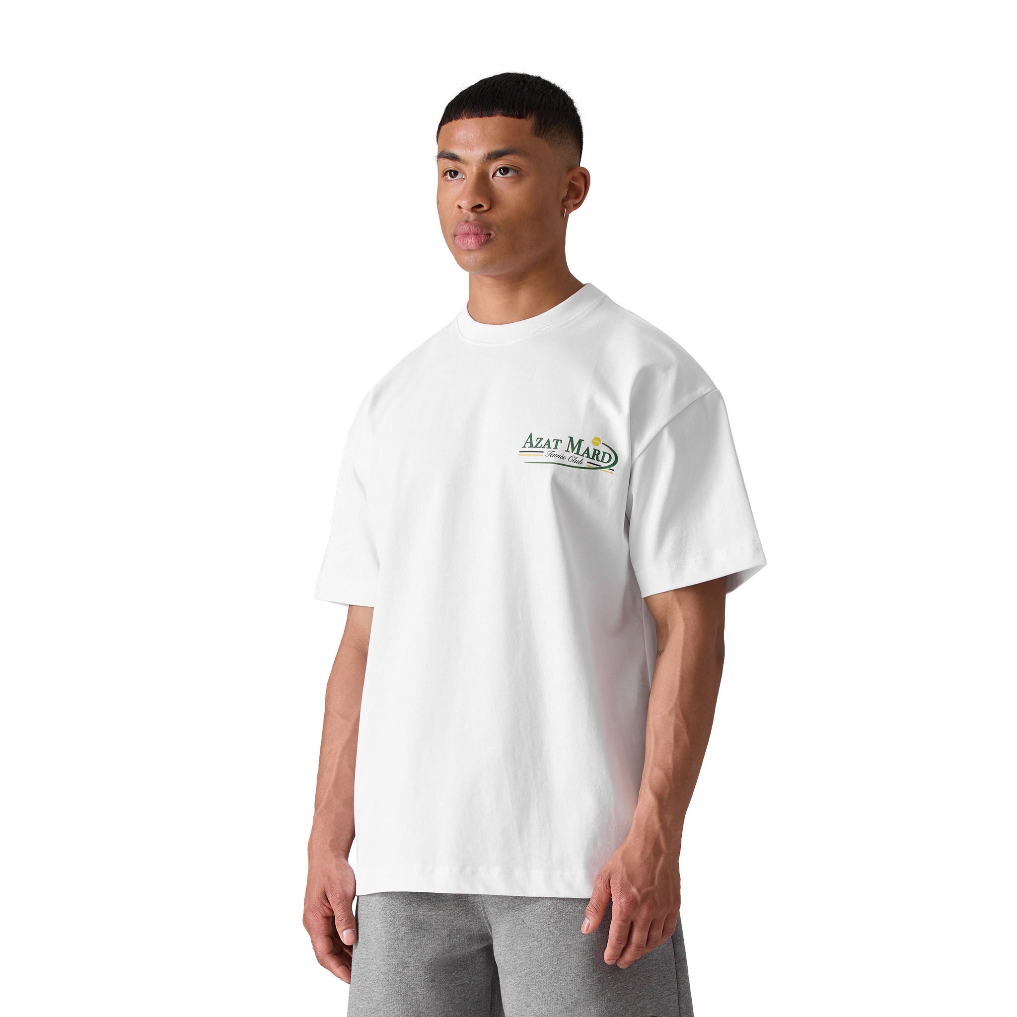 Azat Mard Tennis Club White T-Shirt