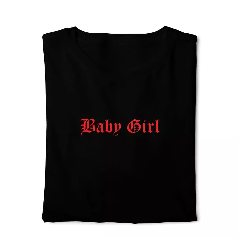 Baby Girl T-Shirt - Black Digital Graphics