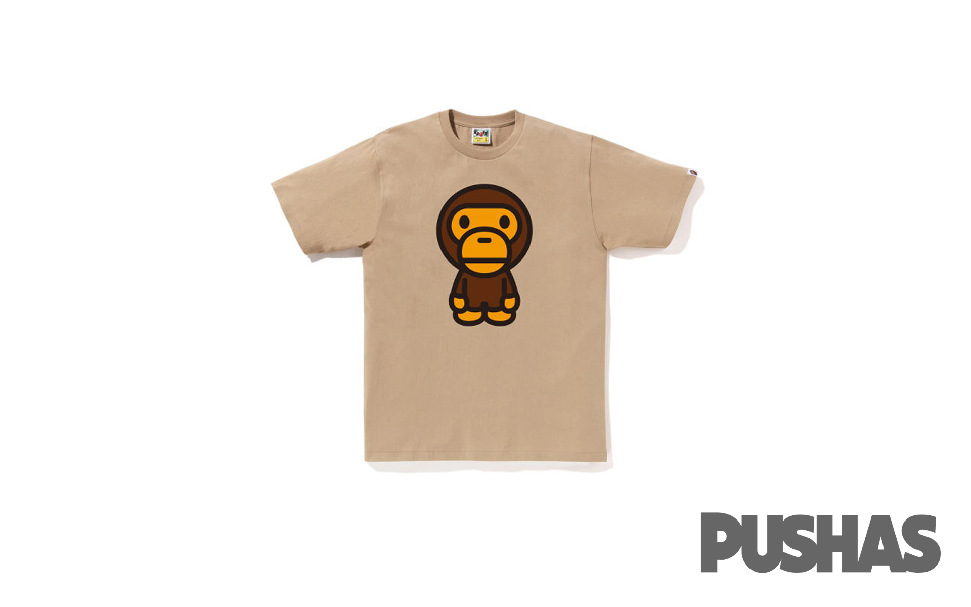 Bape Big Baby Milo T-Shirt Beige 2023