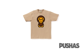 Bape Big Baby Milo T-Shirt Beige 2023