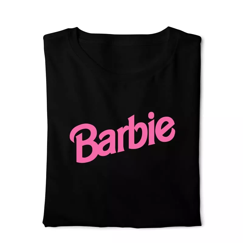 Barbie T-shirt - Black Digital Graphics