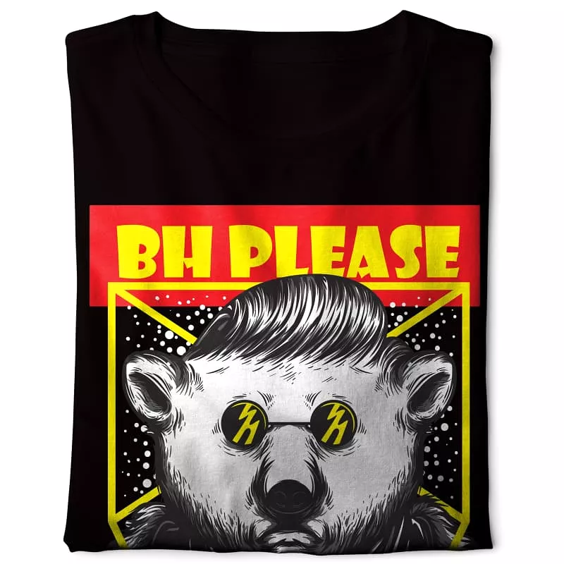 Bear BH T-shirt black - Digital Graphics Basic