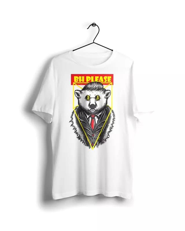 Bear BH T-shirt - Digital Graphics - Basic - White