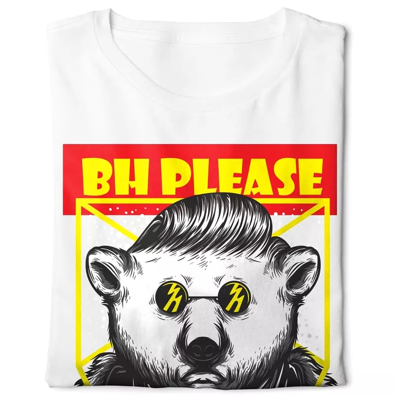 Bear BH T-shirt - Digital Graphics - Basic - White