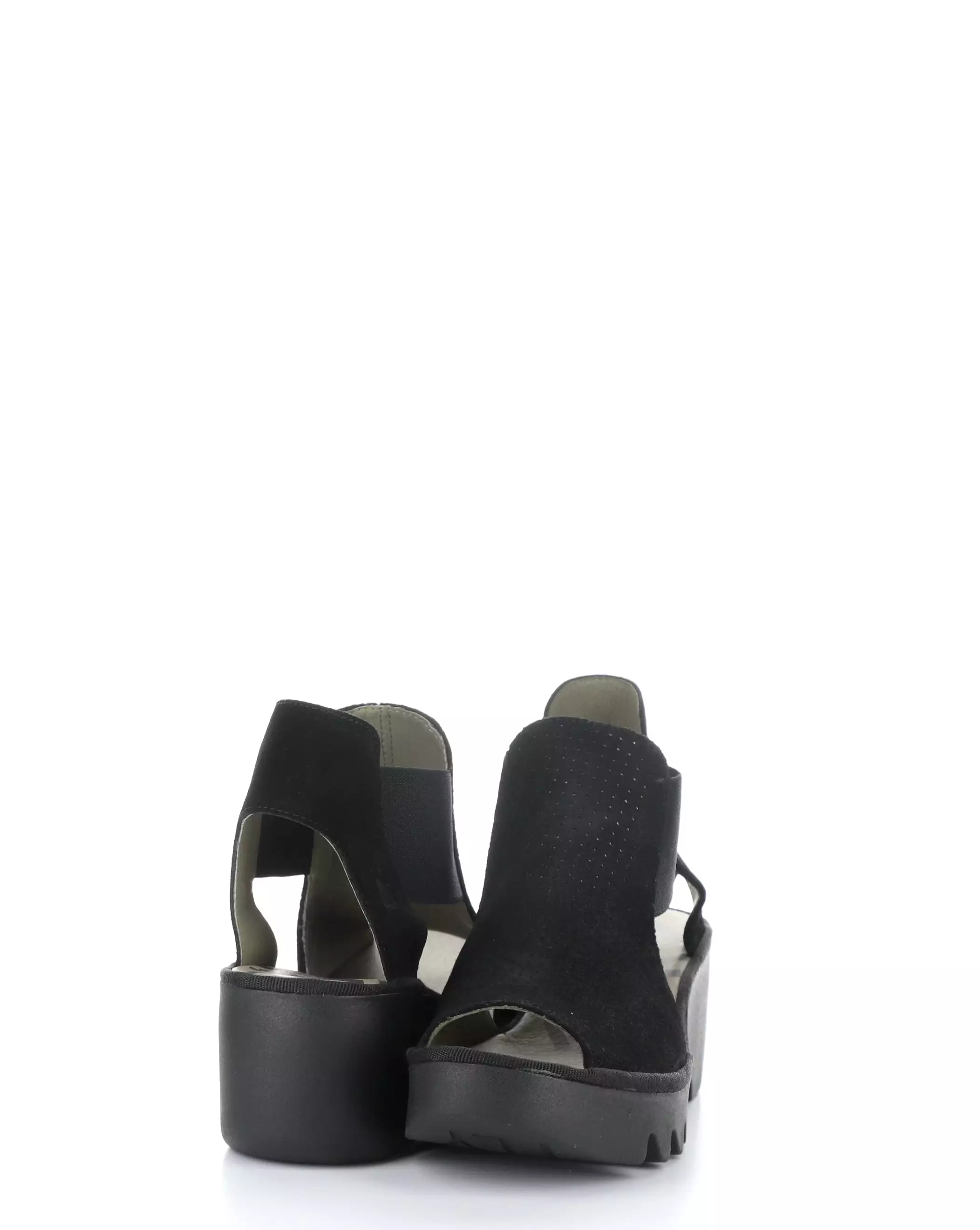 BIGA412FLY 000 BLACK Slip-On Sandals - Elasticated, Comfortable & Stylish