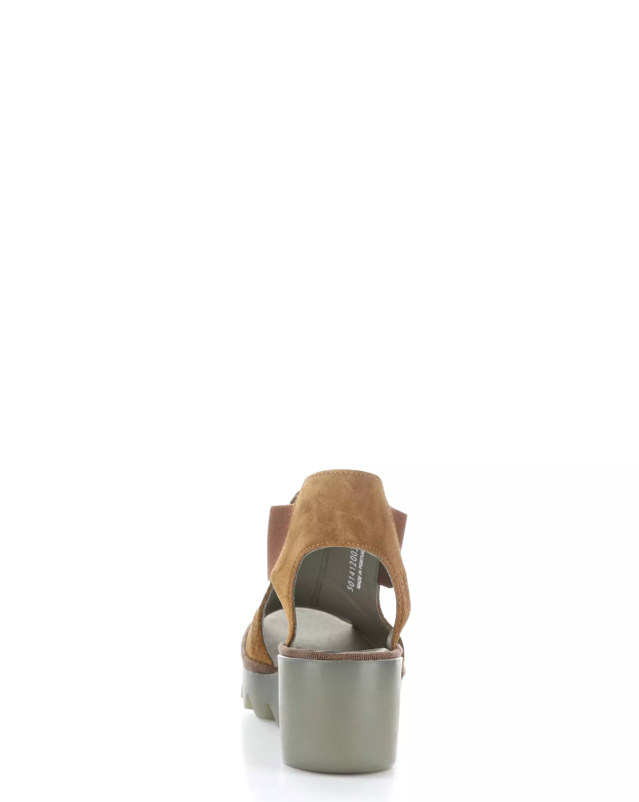 BIGA412FLY 003 COGNAC Sandals with Elastic Straps