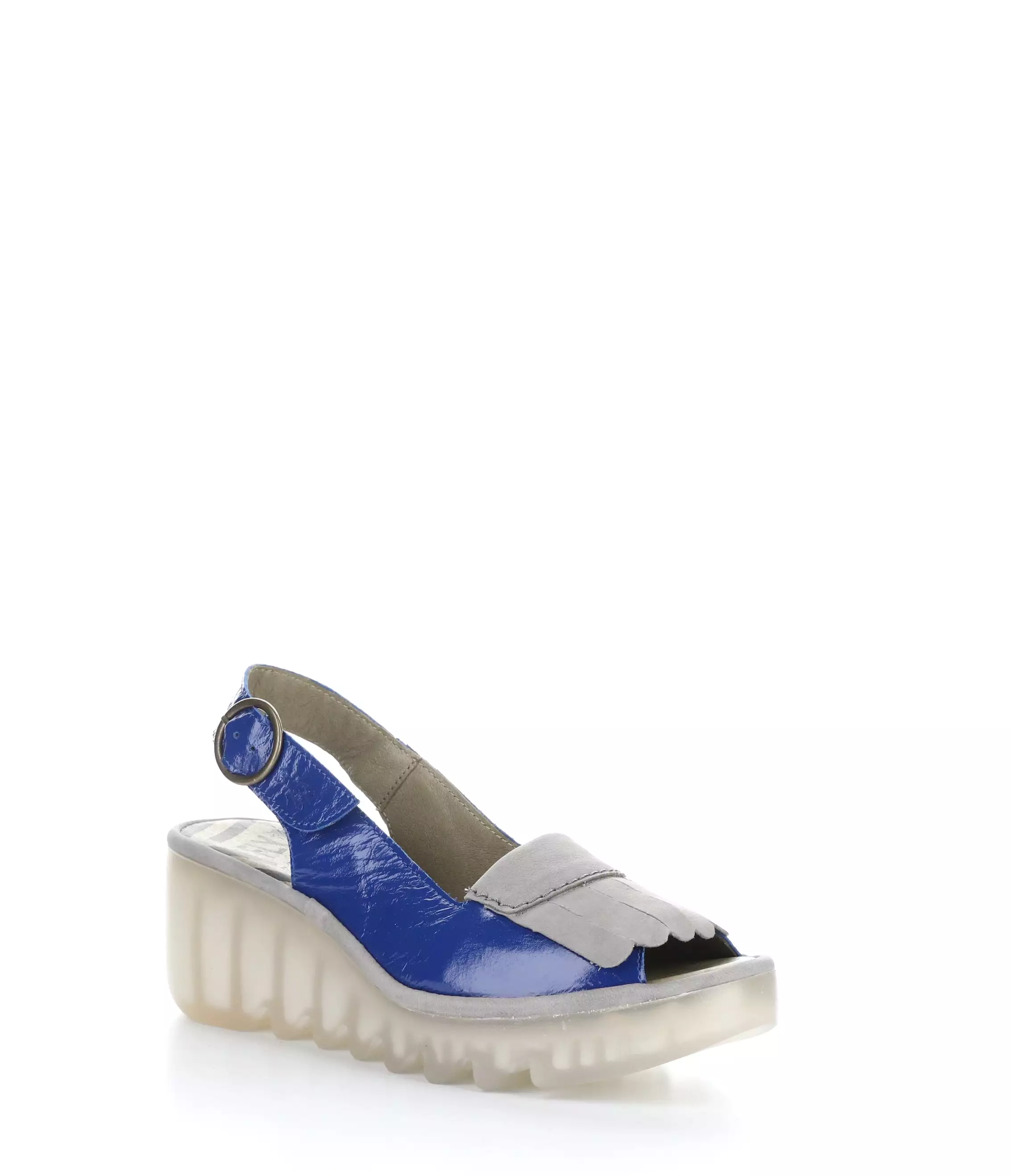 BIND303FLY 005 Blue Grey Sandals - Round Toe