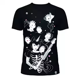 Black and white Miss Unicorn T-shirt.